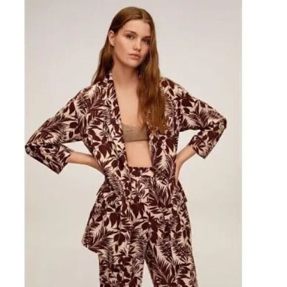 NEW Mango Oversized Tropical Blazer - Picture 3 of 8